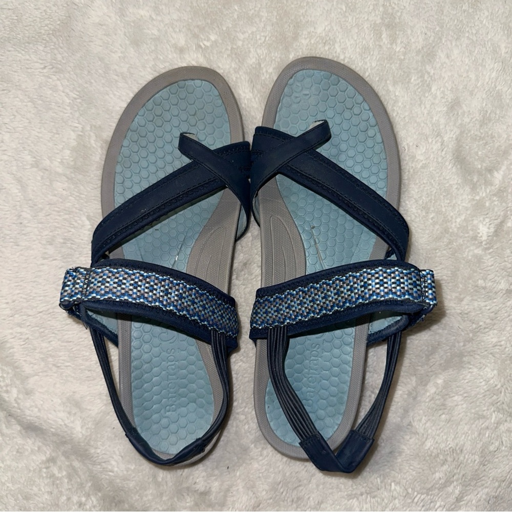 Bare Traps Blue Women’s Strap Sandals Size 10M Preowned
